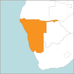 map of Namibia
