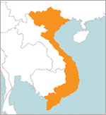 map of Vietnam